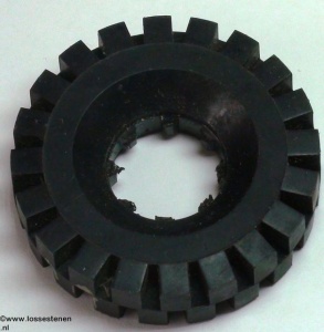 3634-11G Band 43x17 (groot voor wiel met gespleten asgat) zwart gebruikt *5W000 - Img 2