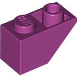 3665-71 Omgekeerde dakpan 45 graden 1x2 magenta NIEUW *1B222