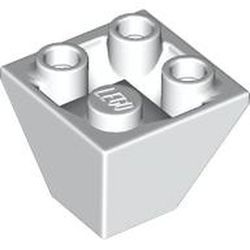 3676-1 Omgekeerde dakpan 45 graden 2x2 hoek wit NIEUW *1B243