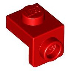 36841-5 Verbindingsplaat 1x1 - 1x1 rood NIEUW *1B256