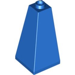 3685-7G Dakpan 75 graden 2x2x3 hoek (2 kanten) blauw gebruikt *1D033
