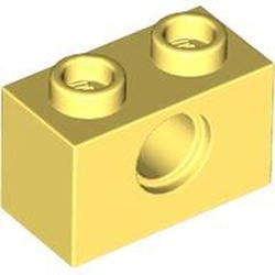 3700-103 Technic, steen 1x2 met gat geel, lichthelder NIEUW *