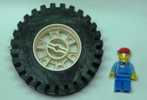 3739c01-1G Wiel 24x43 Technic, klasssiek- band 24x43 Technic (3740) wit gebruikt *5W000 - Img 2