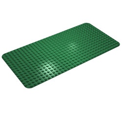 374-6G Basisplaat 16x32 (ronde hoeken) groen gebruikt *3K000