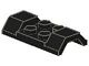 3787-11G Plaat 2x4 met spatbord (boven geknikt) zwart gebruikt *6K05
