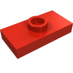 3794-5 Platte plaat 1x2 met 1 nop ZIE OOK 15573 rood NIEUW *1B346