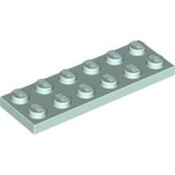 3795-152G Platte plaat 2x6 aqua, licht gebruikt *1A033