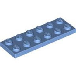 3795-42 Platte plaat 2x6 blauw, midden NIEUW *5K000