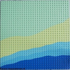 3811px1-38G Basisplaat 32x32 Strand groen, licht gebruikt *3K000