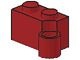 3831-59 Scharniersteen 1x2 (helft, basis) rood, donker NIEUW *1B062