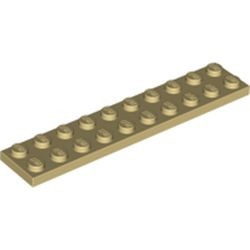 3832-2 Platte plaat 2x10 crème NIEUW *5K700
