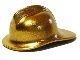 3834-65 Brandweerhelm goud, metallic NIEUW *0L0000