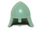 3844-48 Ridderhelm met nekbeschermer groen, zandkleurig NIEUW *0L0000