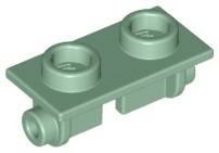 3938-48 Scharnier verticaal- topplaat 1x2 groen, zandkleurig NIEUW *1B324