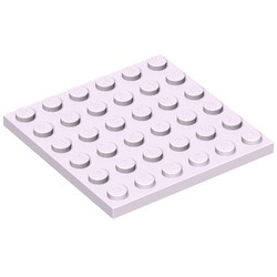 3958-154 Platte plaat 6x6 lavender, licht NIEUW *5K0000