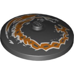 3960pb057-11 Schotel 4x4 Oranje draak zwart NIEUW *5B036