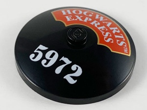 3960px6-11 Schotel 4x4 Hoghwarts Express opdruk zwart NIEUW *5B036