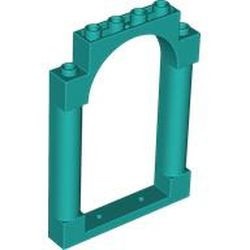 40066-39 Poort 1x6x7 ronde pilaren top boog turquoise, donker NIEUW *