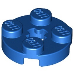 4032-7 Platte plaat 2x2 rond blauw NIEUW *1B209