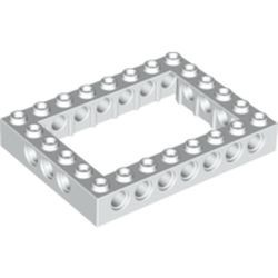 40345-1G Technic, steen 6x8 Open Center wit gebruikt *R37
