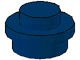 4073-63 Platte plaat 1x1 rond blauw, donker NIEUW *1B207