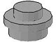 4073-9G Platte plaat 1x1 rond lichtgrijs (klassiek) gebruikt *1B375