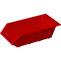 4080-5G Laadbak 4x6 hoog open noppen (Tipper) rood gebruikt *1F001