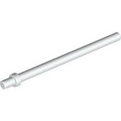 4095-1 Paal lengte 6,6 noppen met stop (Paraplu-stok) wit NIEUW *1B053