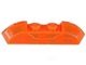40996-18 Steen 1x4 met schuine einden en twee noppen transparant neonoranje NIEUW *1L0000
