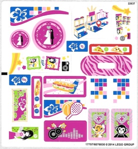 41058stk01 STICKER 41058 Heartlake Shopping Mall NIEUW *0S0000