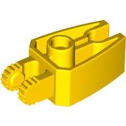 41529-3 Scharnier 1x3 met 2 vingers en klauweinde geel gebruikt *1F006