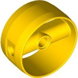 41531-3G Technic Cylinder 4x4 rond verbindingsblok met 3 pingaten geel gebruikt *0D000