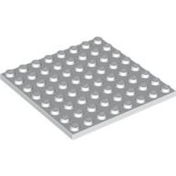 41539-1G Platte plaat 8x8 wit gebruikt *1A048