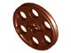 4185-88 Technic- Snaarwiel (Wedge Belt Wheel) bruin, roodachtig NIEUW *0D0000