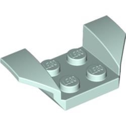 41854-152 Plaat 2x4 met spatbord verhoogde vleugels aqua, licht NIEUW *5A019