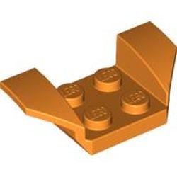 41854-4 Plaat 2x4 met spatbord verhoogde vleugels oranje NIEUW *5A019