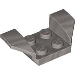 41854-66G Plaat 2x4 met spatbord verhoogde vleugels grijs, lichtparel gebruikt *0L000