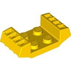 41862-3 Plaat 2x2 met grill beide kanten erop geel NIEUW *5A021