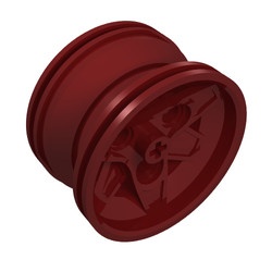 41896-59 Wiel 43.2mm doorsnede ALLEEN VELG!! (PAKKETPOST) rood, donker NIEUW *5W000