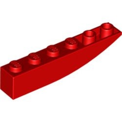 42023-5G Omgekeerde dakpan 6x1 rond rood gebruikt *1B402