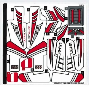42057stk01 STICKER 42057 Ultra Light Helicopter NIEUW *0S0000