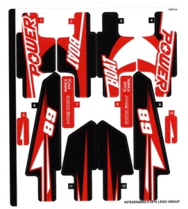 42089stk01 STICKER 42089 Power Boat NIEUW *0S0000