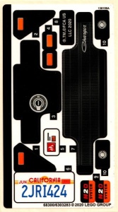 42111stk01 STICKER 42111 Dom's Dodge Charger NIEUW *0S0000