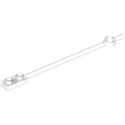 42445-12 Paal 1x12: 1x2 plaat DICHTE noppen + 1x1 ronde plaat transparant NIEUW *1B321