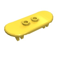 42511-3G Skateboard geel gebruikt *1E012