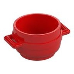 4341-5 Pot met twee hengsels rood NIEUW *