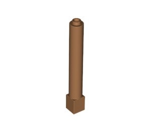 43888-150 Pilaar 1x1x6 massief met sokkel caramel, midden NIEUW *2B073