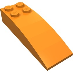 44126-4 Dakpan 6x2 gebogen met vier noppen oranje NIEUW *1L000