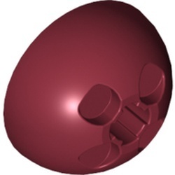 44359-59G Cylinder halve bol 3x3 rood, donker gebruikt *