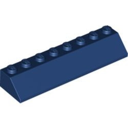 4445-63B BULK 20xDakpan 45 graden 8x2 blauw, donker NIEUW *5K000